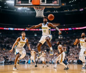 [NBA]掘金起势！戈登快速反击暴扣得手